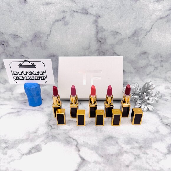 Tom Ford Other - Tom Ford Mini Deluxe Lipstick Set-Pussycat,Scarlet,Casablanca,Pink-5pc-BOXED-NEW